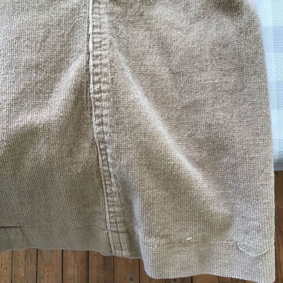 Beige Y2k Blue rocket jeans stretch cord jacket trench coat neutral tone - Picture 10 of 13